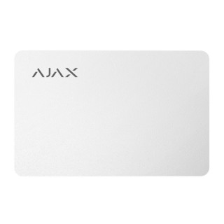 Захищена безконтактна картка Ajax Pass white (комплект 3 шт.) для клавіатури KeyPad Plus