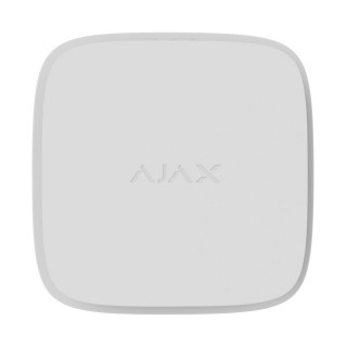 Бездротовий пожежний датчик Ajax FireProtect 2 RB white з сенсорами диму, температури та чадного газу зі змінними батареями
