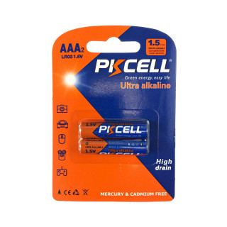 Батарейка PKCELL Ultra Alkaline AAA LR03 1.5V, 2шт./блістер