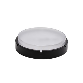 Світильник ERKA 1065D.i LED-Вlack з датчиком руху 12 W 6000K круглий чорний/прозорий Е27 IP 65