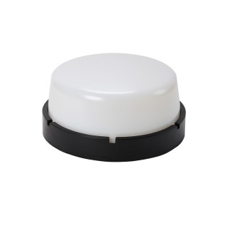Світильник ERKA 1065-Black-B 26 W круглий чорний/білий Е27 IP 65