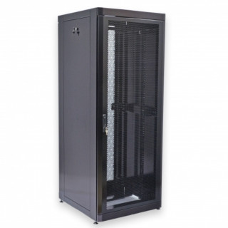 Шафа серверна CMS 45U 800 х 865 UA-MGSE4588MPB посилена з перфорованими дверима для мережевого обладнання