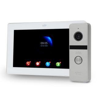 Комплект відеодомофона ATIS AD-770FHD White + AT-400HD Silver