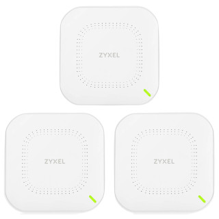 Точка доступу ZYXEL NWA110AX 3-pack AX1800, 1xGE, WiFi 6, Nebula, PoE, MU-MIMO, 3 точки без інжекторів (NWA110AX-EU0103F)