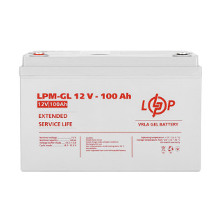 Акумулятор LogicPower 12V 100AH (LPM-GL 12V - 100 Ah) гелевий