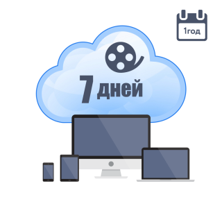 Хмарне зберігання для P2P камер ATIS на 1 рік з глибиною архіву 7 днів