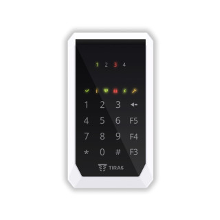 Сенсорна клавіатура TIRAS Technologies K-PAD4 для керування охоронною системою Orion NOVA II
