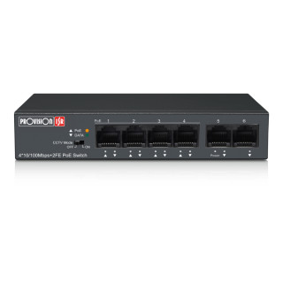 Некерований PoE-комутатор Provision PoES-0460C+2I-V2 з 4 портами PoE