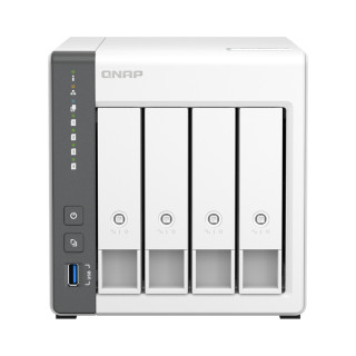 Система зберігання даних QNAP TS-433-4G з 4 відсіками для дисків, 4 ГБ DDR4, настільне виконання