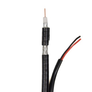 Кабель коаксіальний GoldMine RG690-Cu+2*0.5 PE, зовнішній комбінований, бухта 100 м