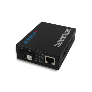 Медiаконвертер 100M 20км WDM SC LFP, STELS-F110SB-20B-LFP-1550