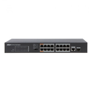 Некерований 16-портовий PoE-комутатор Dahua DH-PFS3117-16ET-135