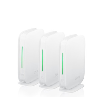 Комплект з трьох Mesh Wi-Fi маршрутизаторів ZYXEL Multy M1 AX1800, WiFi6, 1xWAN GE, 3xLAN GE, Amazon Alexa, 3 шт (WSM20-EU0301F)