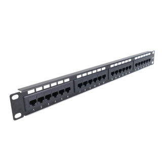 Патч-панель Hypernet 24-порти UTP кат. 5Е 19" PP-KUTP24-NM
