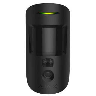 Бездротовий датчик руху Ajax MotionCam black (PhOD) з фотофіксацією по тривозі та за запитом