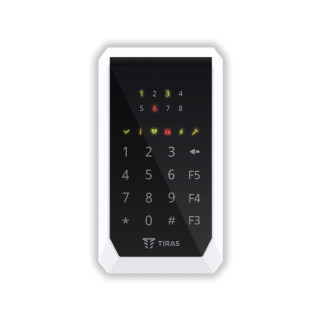Сенсорна клавіатура TIRAS Technologies K-PAD8 для керування охоронною системою Orion NOVA II